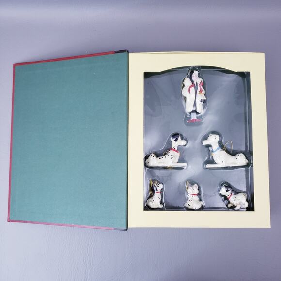 Disney's Christmas Ornament Collection Ornament Set Book 101 Dalmatians Complete - Picture 6 of 16